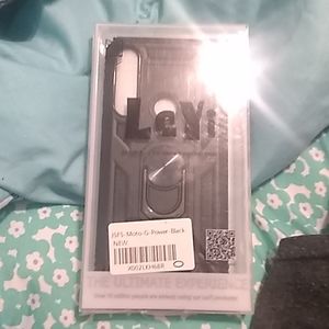 black moto G power phone case